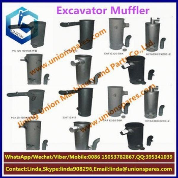 Factory price PC200-1 Exhaust muffler Excavator muffler Construction Machinery Parts Silencer #5 image